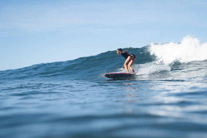 Krótka pianka surfingowa damska Olaian Palmdark długi rękaw