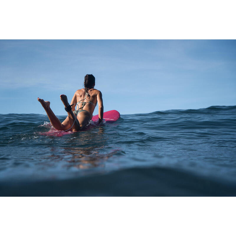 Bikinitop voor surfen Bea Plant rugverstelling kaki