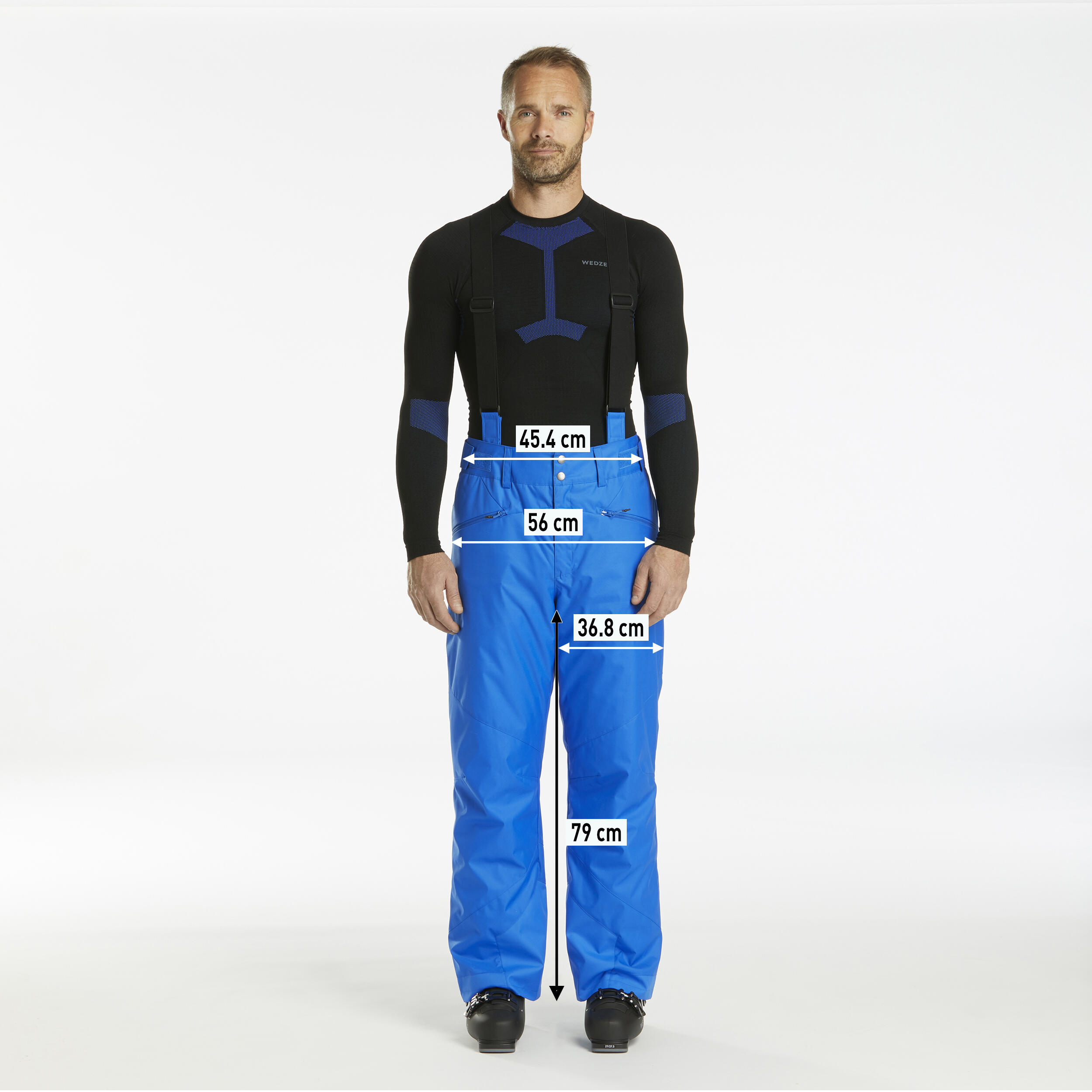 Pantaloni sci uomo 180 azzurri WEDZE | DECATHLON