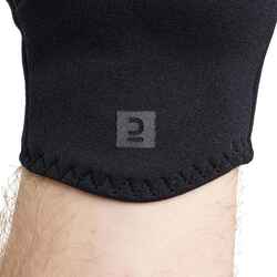 Fishing 1 mm neoprene gloves 500 thermo with three opening fingers black