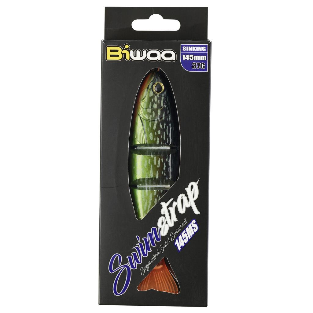 Spiningo masalas lydekoms „Biwaa swimstrap 145 S fire pike“