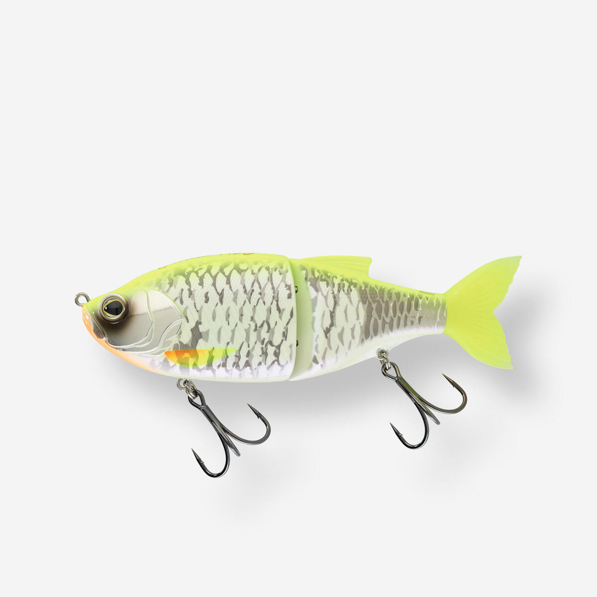 LEURRE PECHE AUX LEURRES BROCHET  BIWAA GLIDBEAST 145S DOS JAUNE
