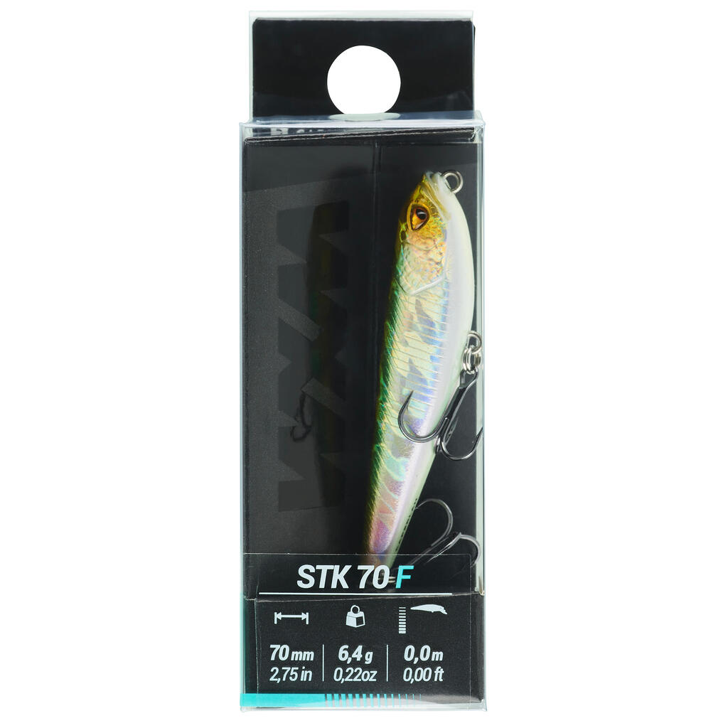 Wobler Stickbait WXM STK 70 F zelený chrbát