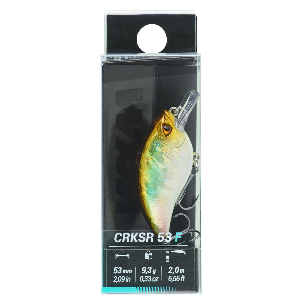 Wobbler Crankbait Shallow Runner WXM CRKSR 53 F brauner Rücken