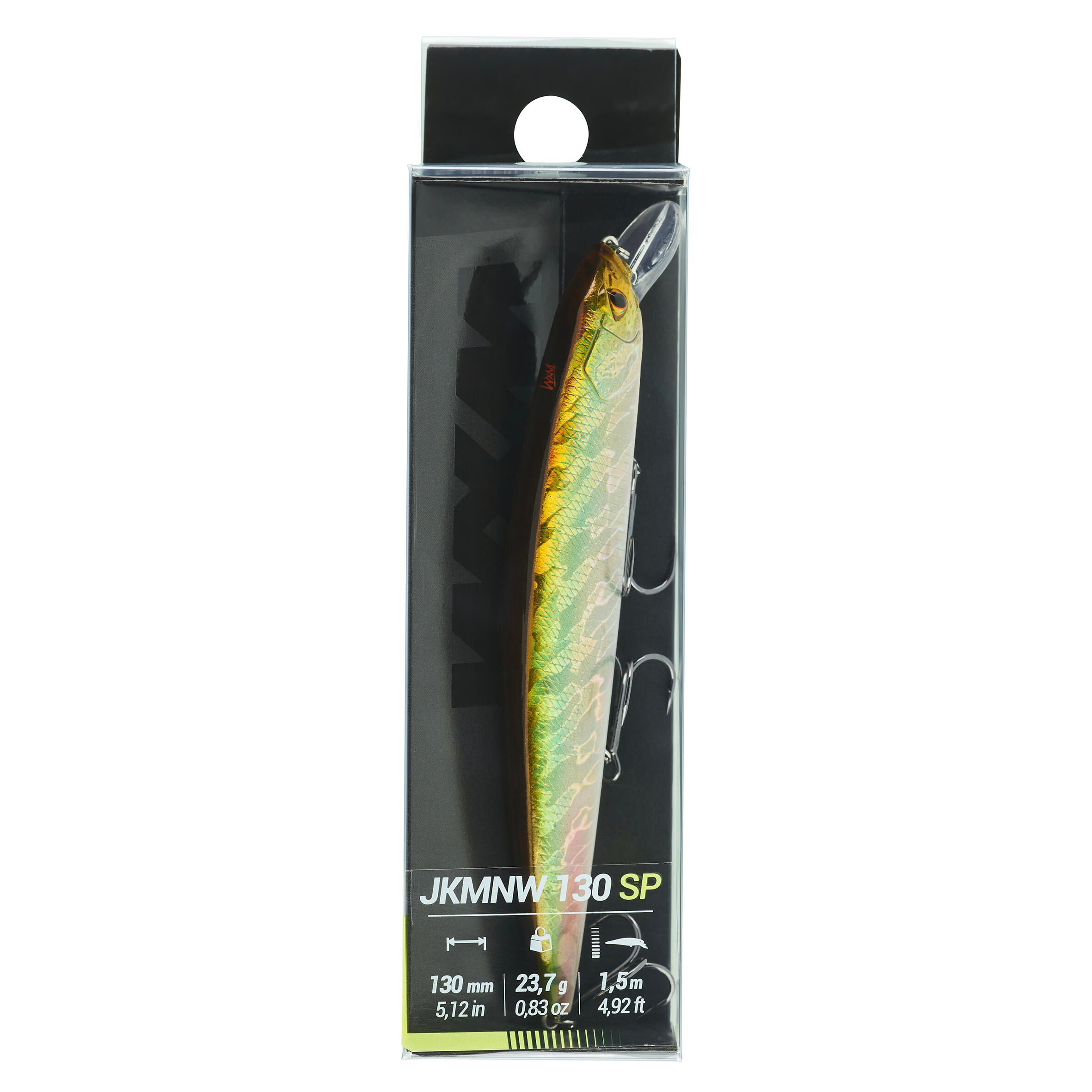 MINNOW JERKBAIT HARD LURE WXM JKMNW 130 SP - GREEN BACK 4/4