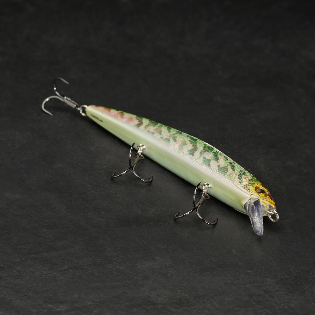 Wobbler Jerkbait MINNOW WXM JKMNW 130 SP grüner Rücken