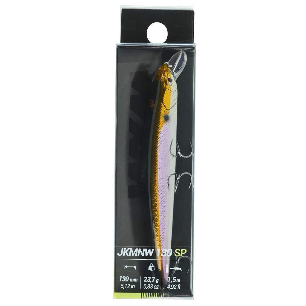 Wobler Jerkbait Minnow WXM JKMNW 130 SP zelený chrbát