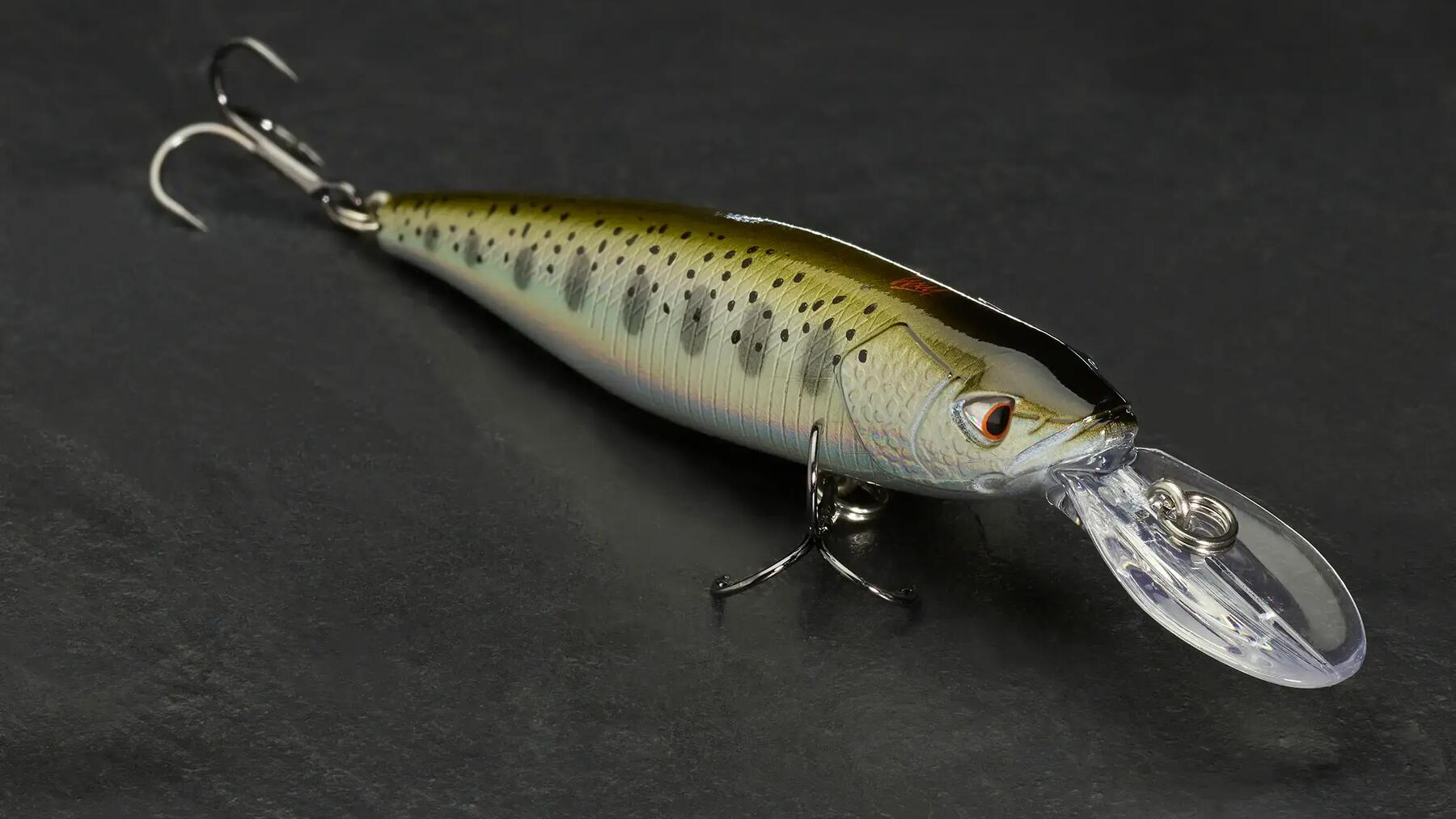 Un poisson nageur avec une bavette pour pêcher la truite