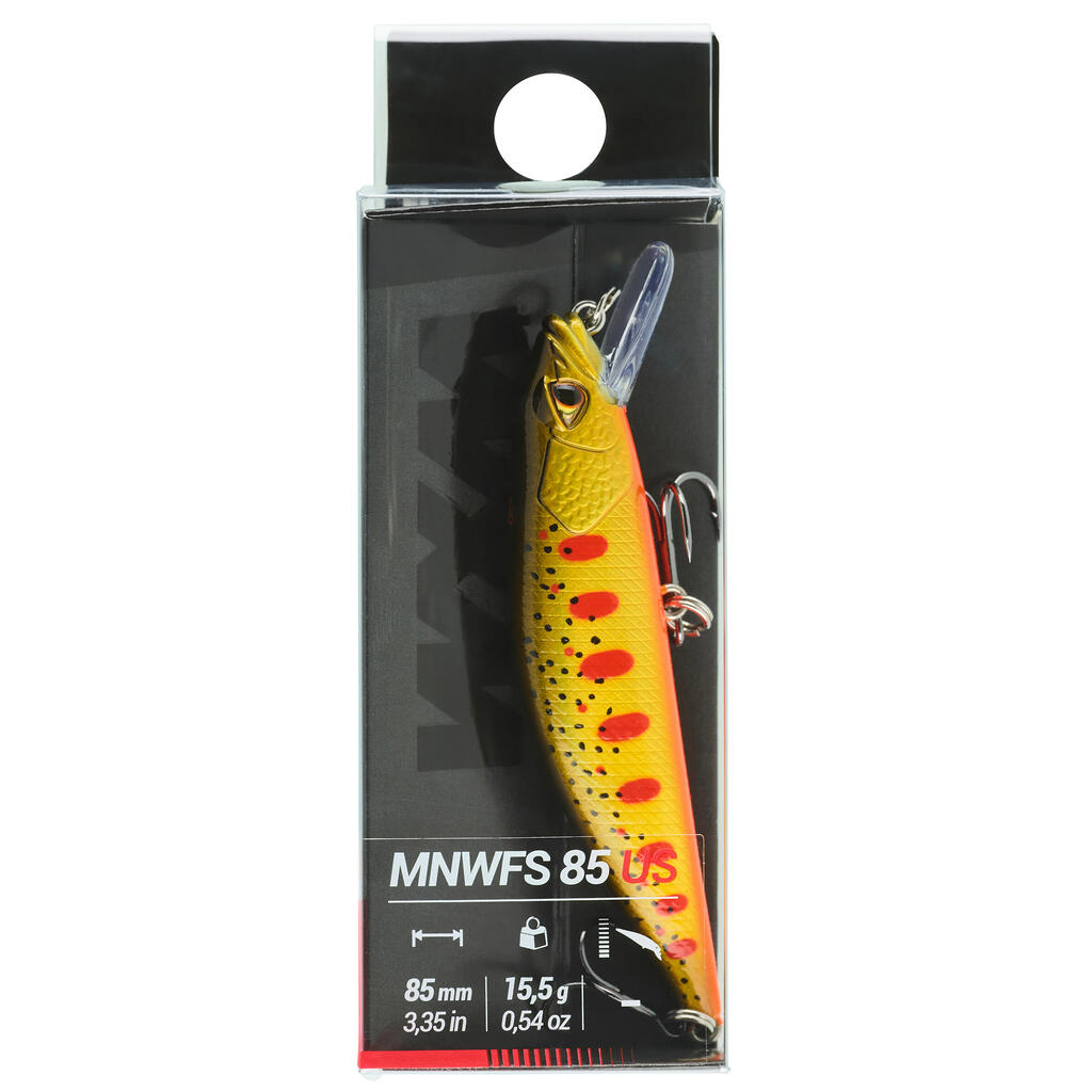 MINNOW HARD LURE FOR TROUT WXM MNWFS 85 US YAMAME - ORANGE