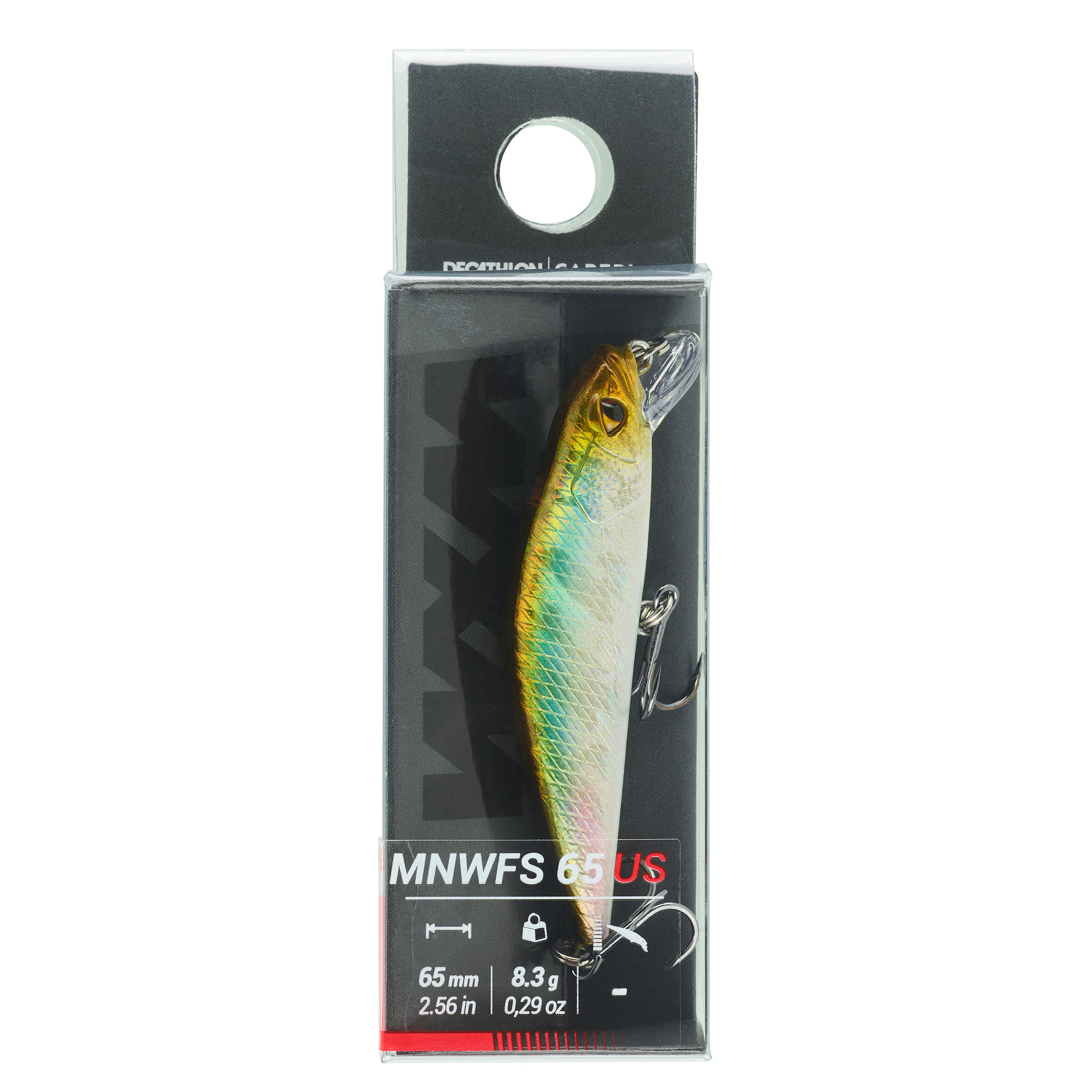 POISSON NAGEUR TRUITE MINNOW WXM  MNWFS 65 US DOS VERT 2/3
