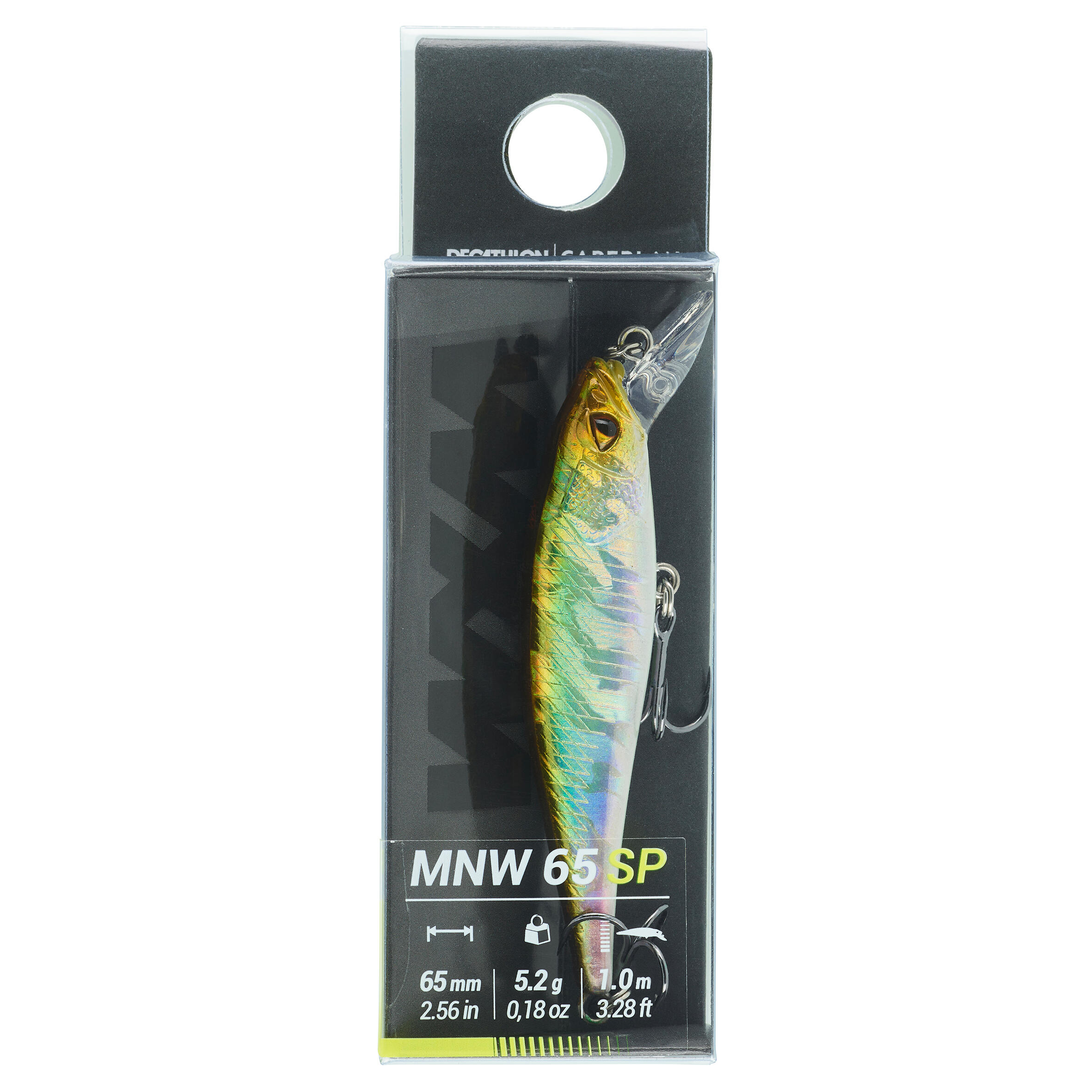 PLUG JERKBAIT MINNOW WXM MNW 65 SP GROENE RUG 2/2