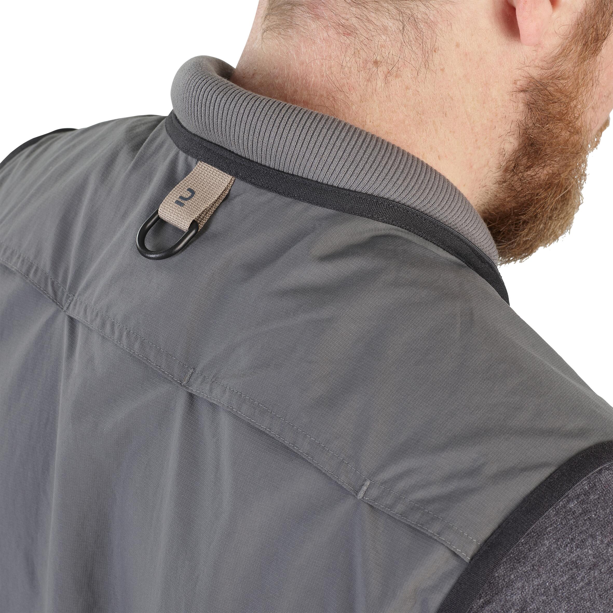 Fishing Vest - 500 Grey - CAPERLAN