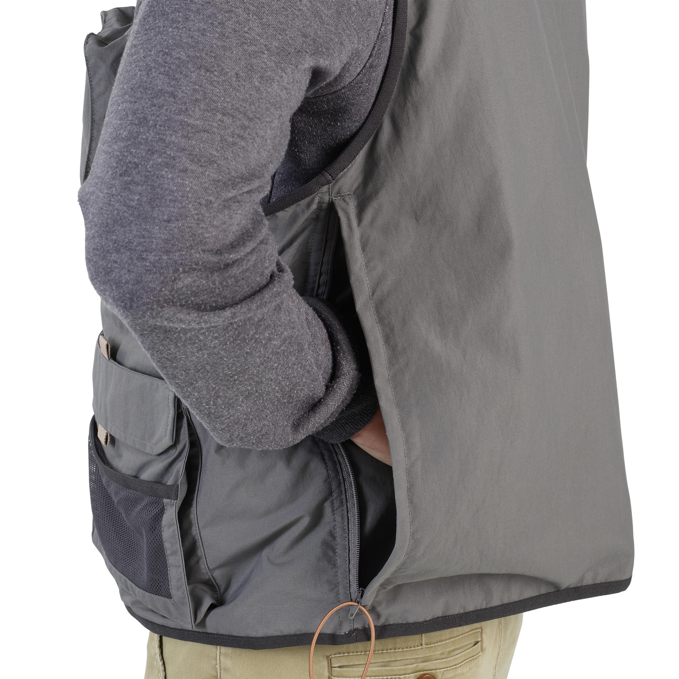 Fishing Vest - 500 Grey - Granite - Caperlan - Decathlon