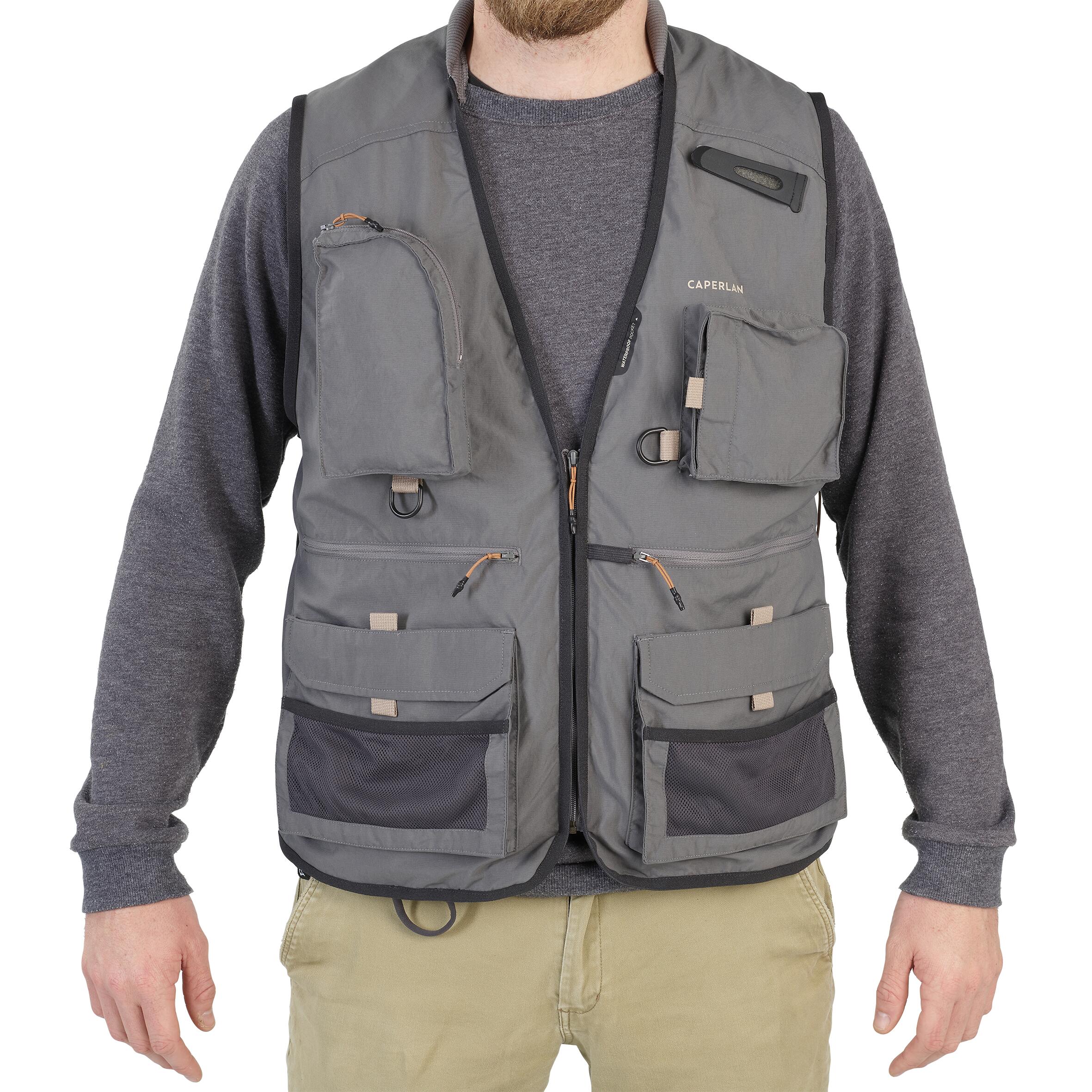 Fishing gilet 500 grey Decathlon