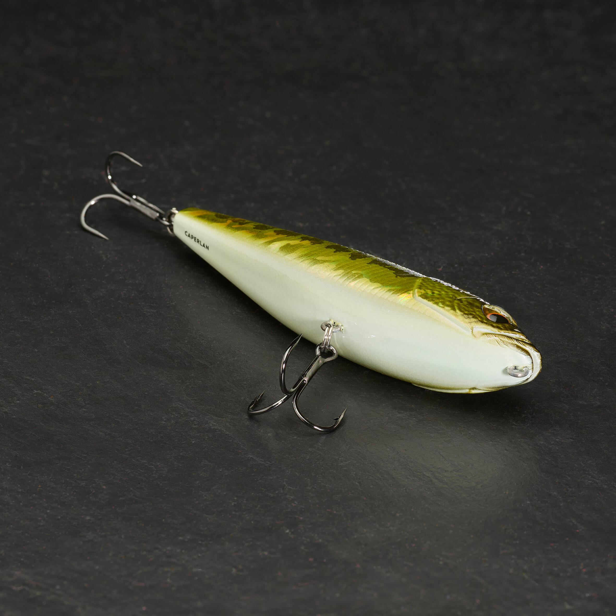 CAPERLAN Wobler Stickbait WXM STK 100 F Black Bass bez · záber 4