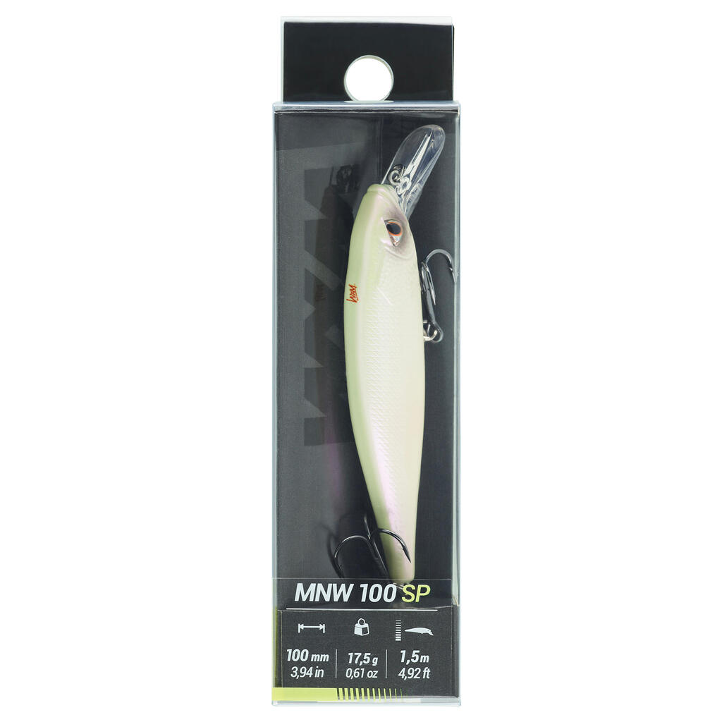 Wobler Jerkbait Minnow WXM MNW 100 SP biely