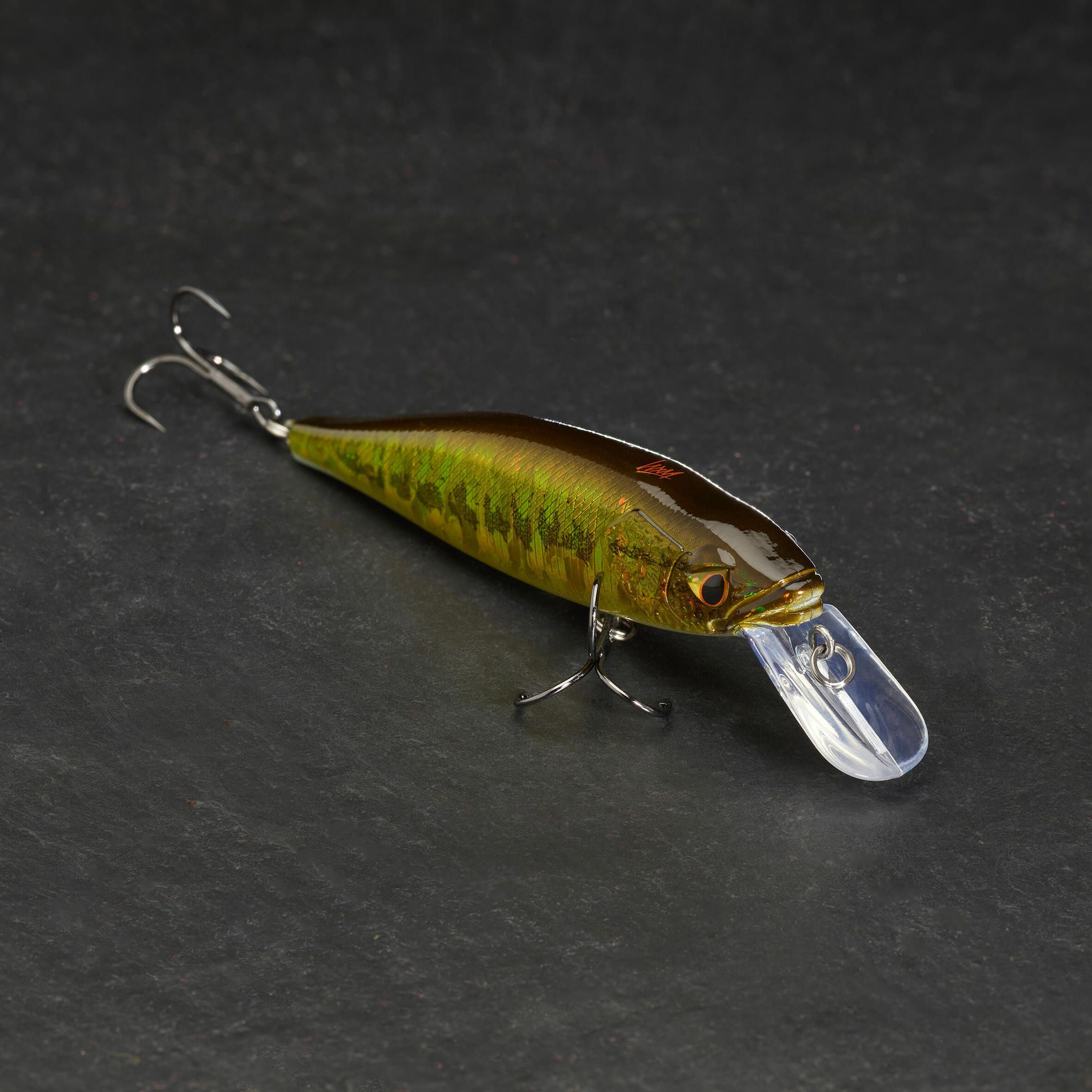 CAPERLAN Wobler Jerkbait Minnow WXM MNW 100 SP Black Bass bez · záber 4