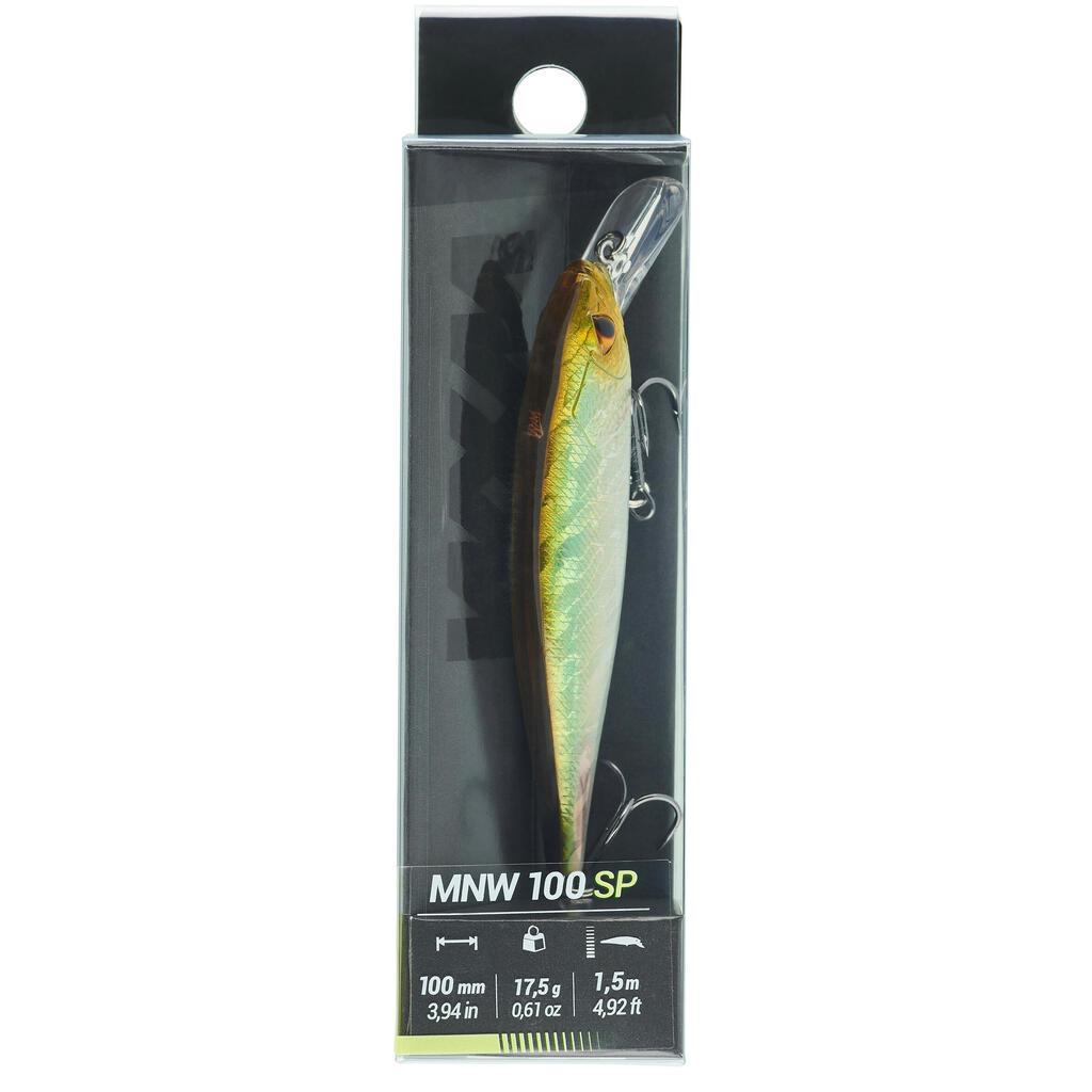 MINNOW JERKBAIT HARD LURE WXM MNW 100 SP - WHITE