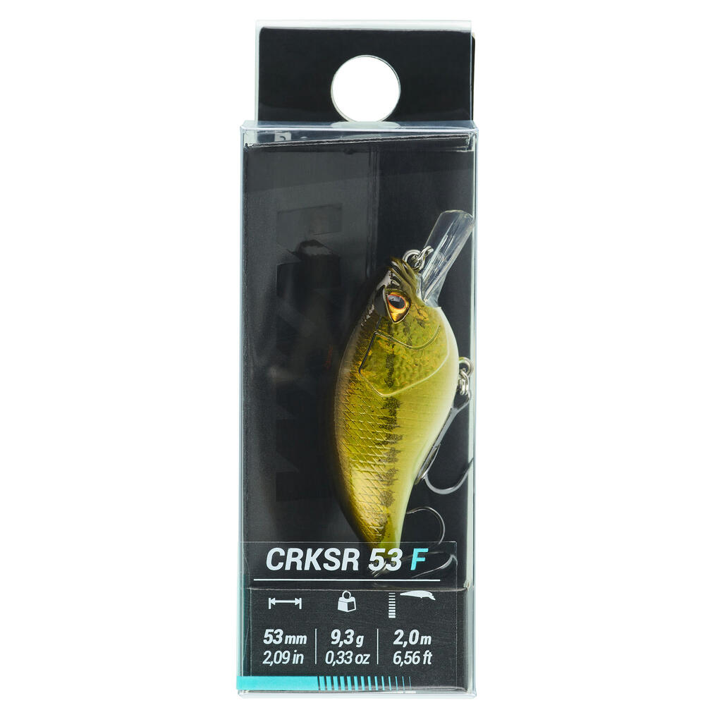 Kieto masalo „Crankbait“ vobleris upėtakinių ešerių žvejybai „WXM CRKSR 53 F“