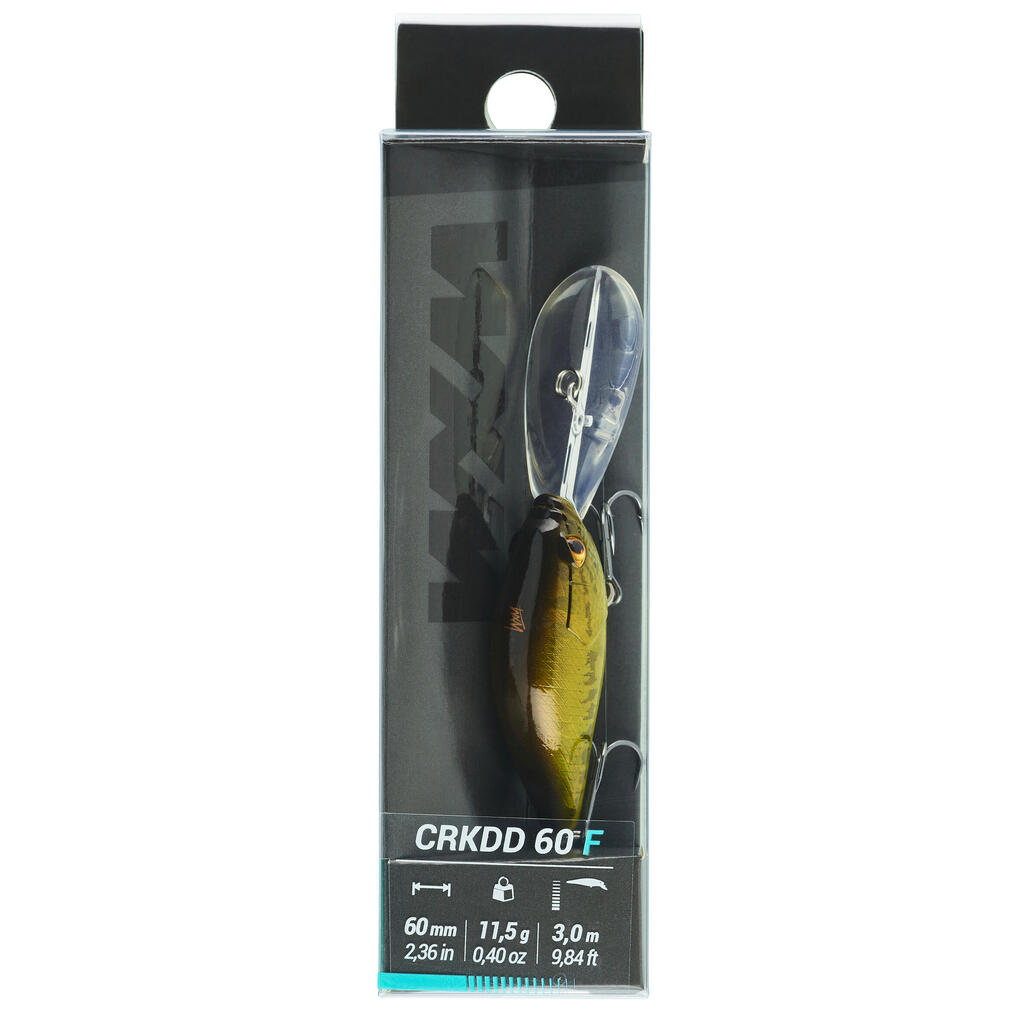 Kieto masalo „Crankbait“ vobleris „WXM CRKDD 60 F BLACK BASS“