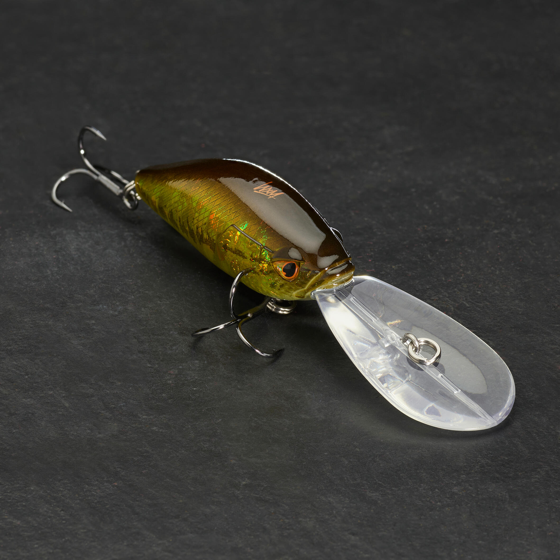 CAPERLAN Wobler Deep Crankbait WXM CRKDD 60 F Black Bass bez · záber 3