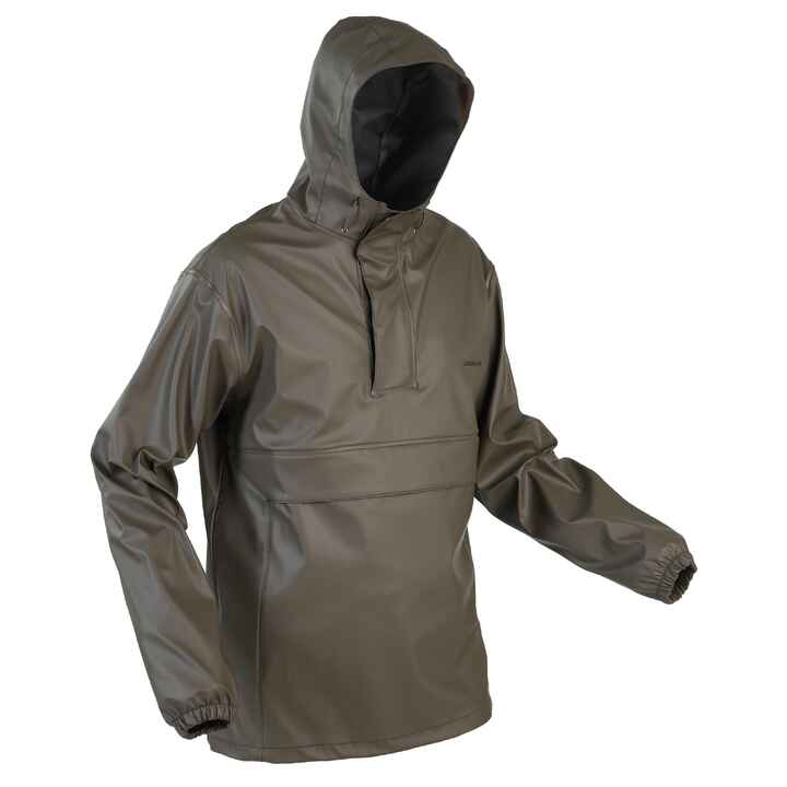 Poncho / Angeljacke wasserdicht 500 khaki CAPERLAN - DECATHLON