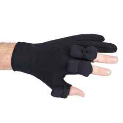 Fishing 1 mm neoprene gloves 500 thermo with 3 opening fingers black