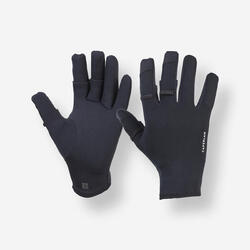Gants de pêche 500 thermo néoprène Adulte 1mm noirs avec 3 doigts ouvrables