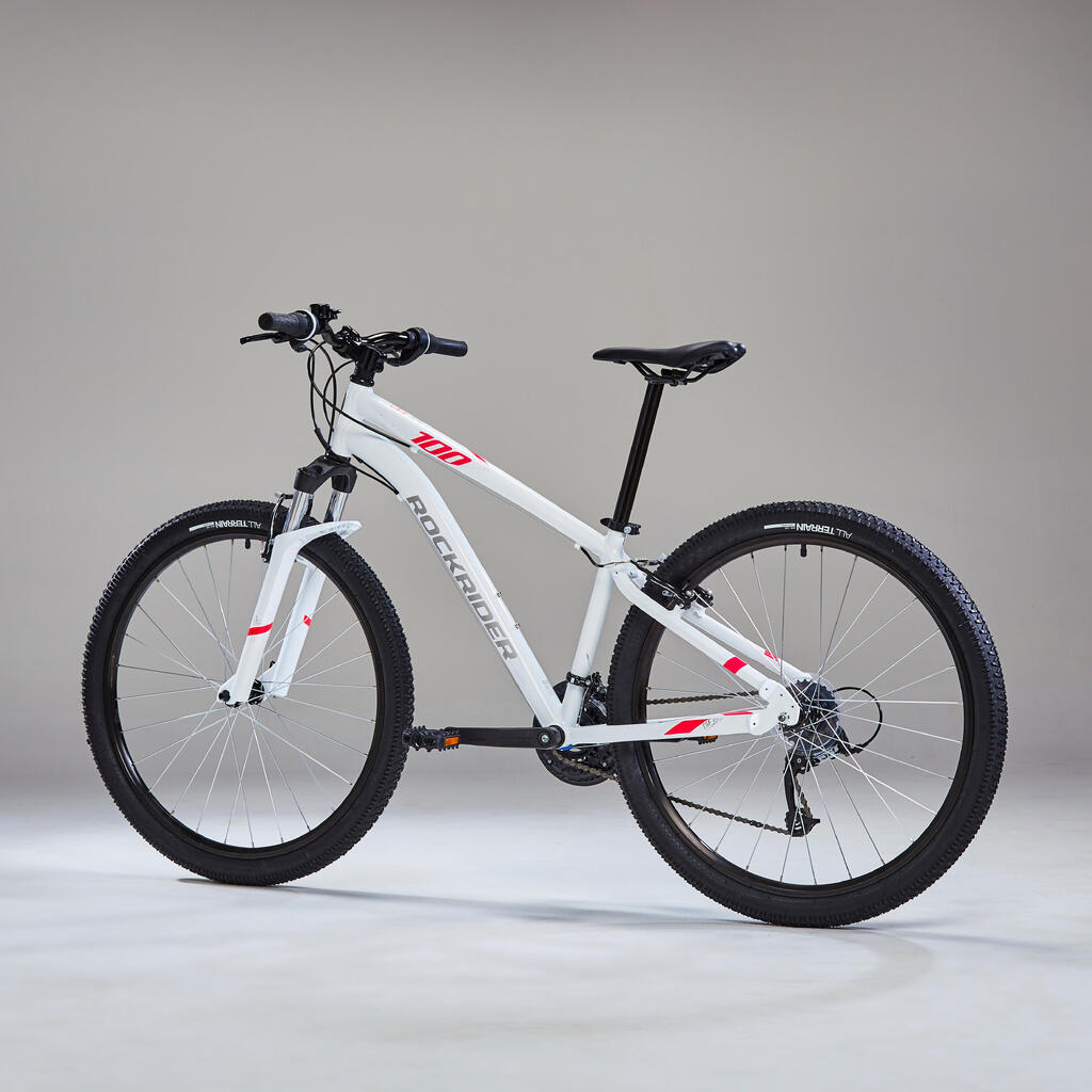 Women's 27.5-inch light aluminium frame mountain bike, white