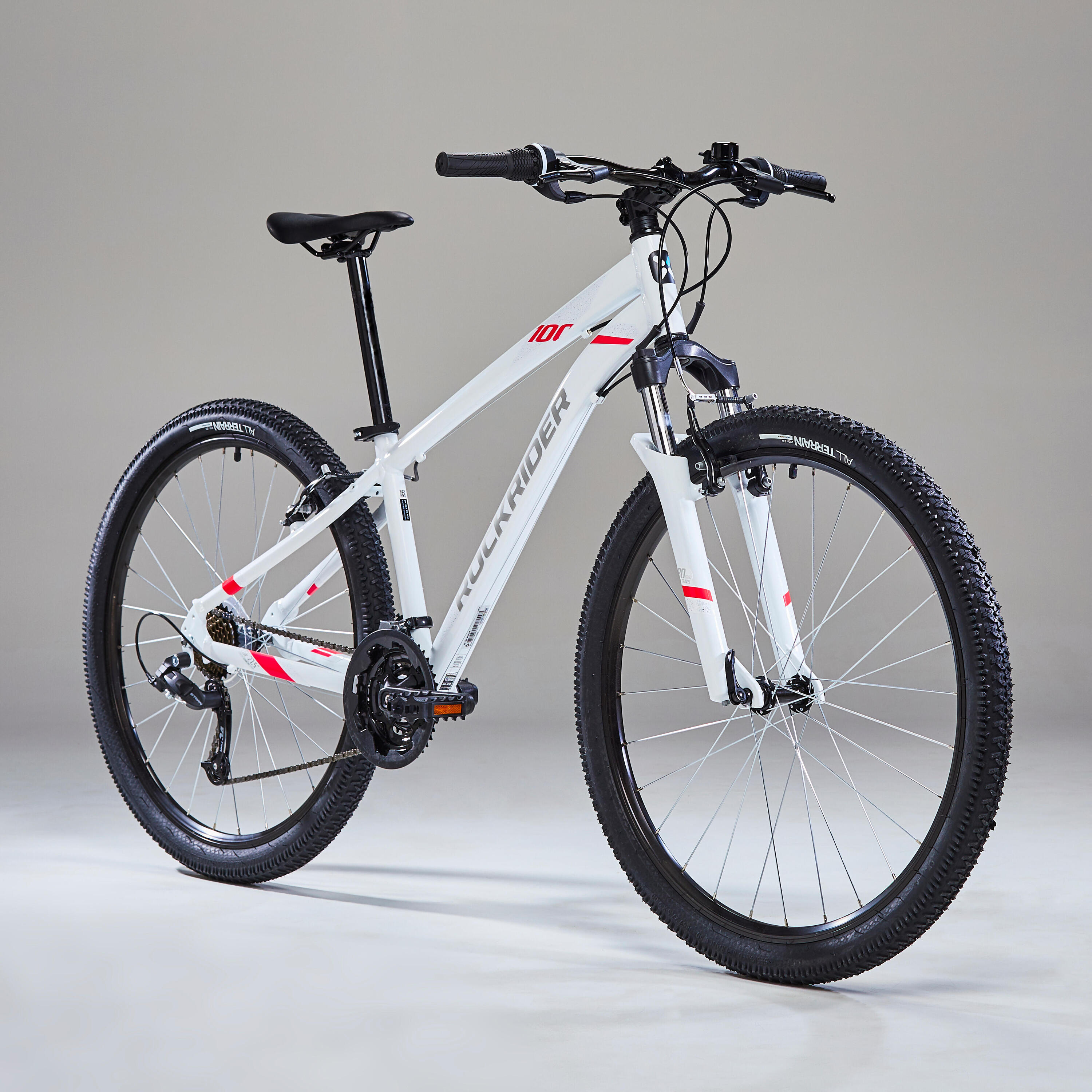 Women's 27.5-inch light aluminium frame mountain bike, white 2/11