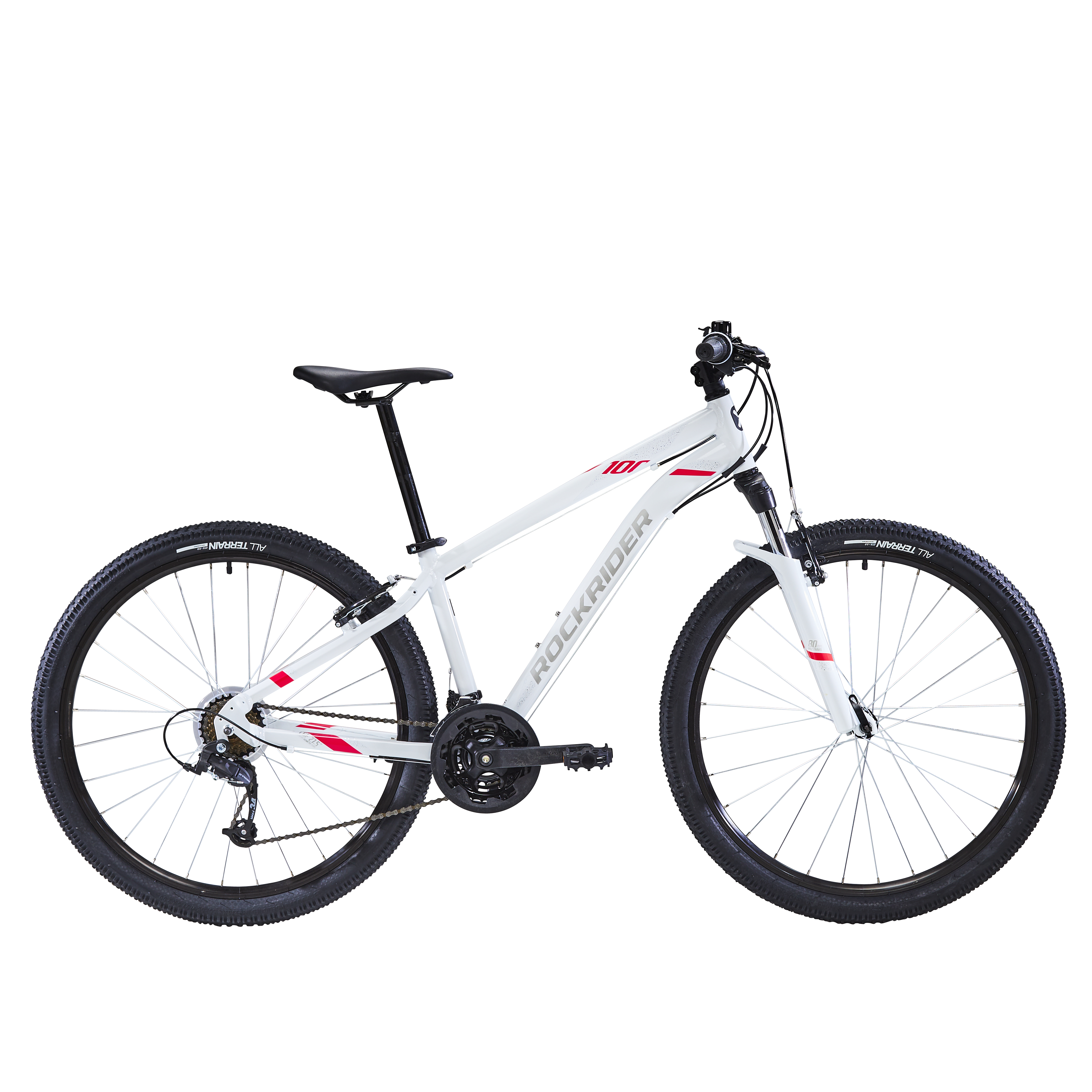 cubrir formar Evaluación Bicicleta de montaña mujer 27,5" aluminio Rockrider ST 100 blanca rosa