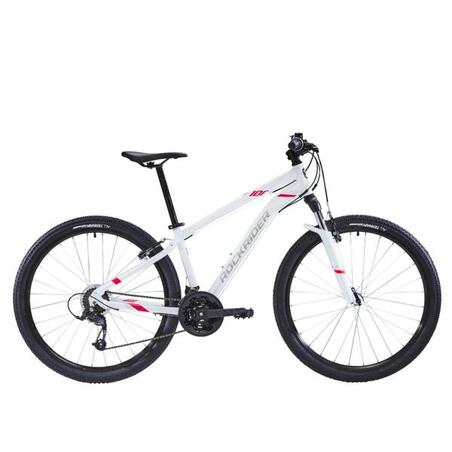 Dámsky horský bicykel ST 100 27,5" bielo-ružový