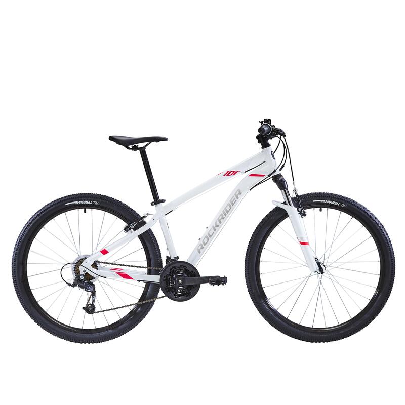 Mountainbike ST 100 27,5 Zoll Damen weiss/rosa