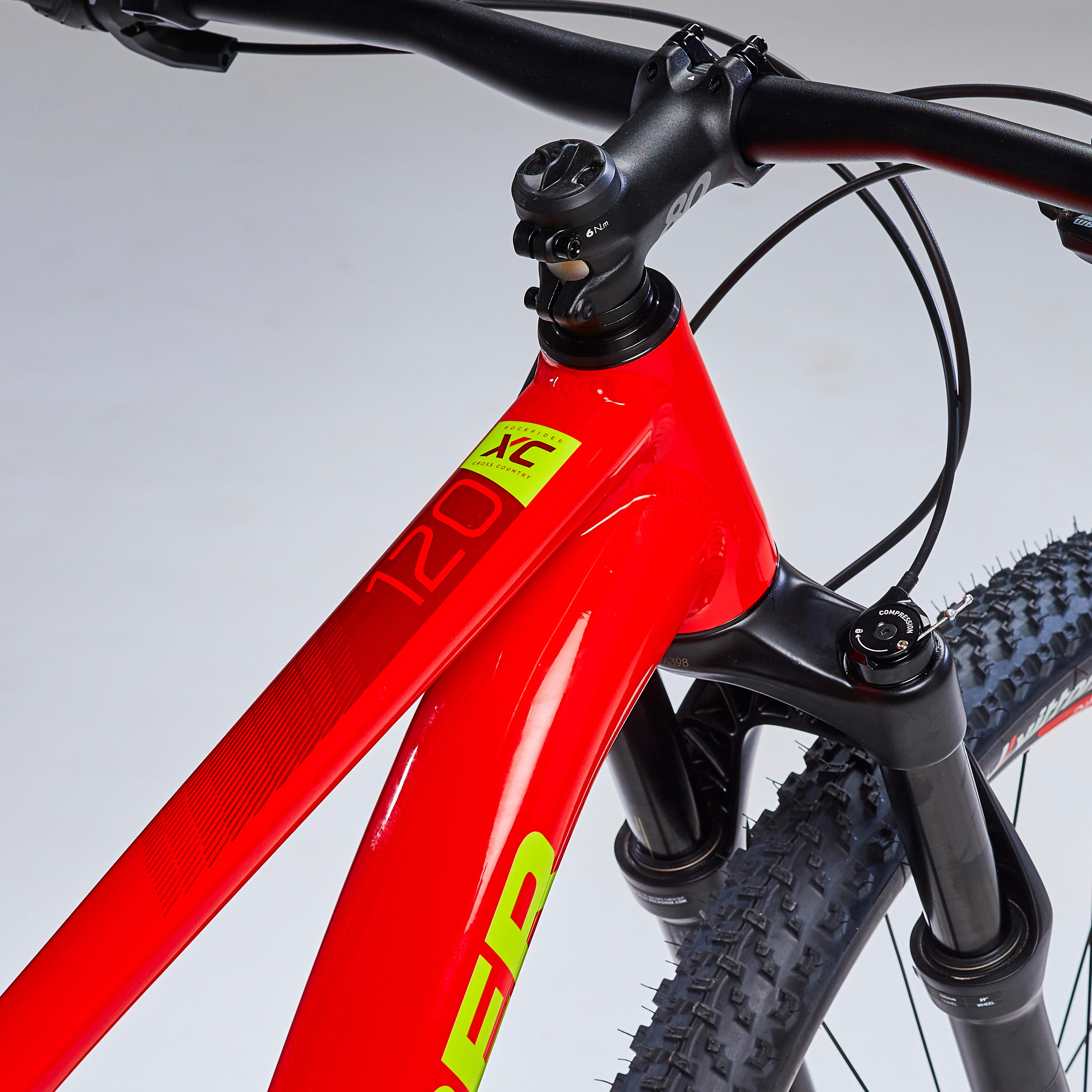 Bicicleta de montaña 29'' aluminio Sram Nx Eagle Rockrider XC120 rojo 2/21