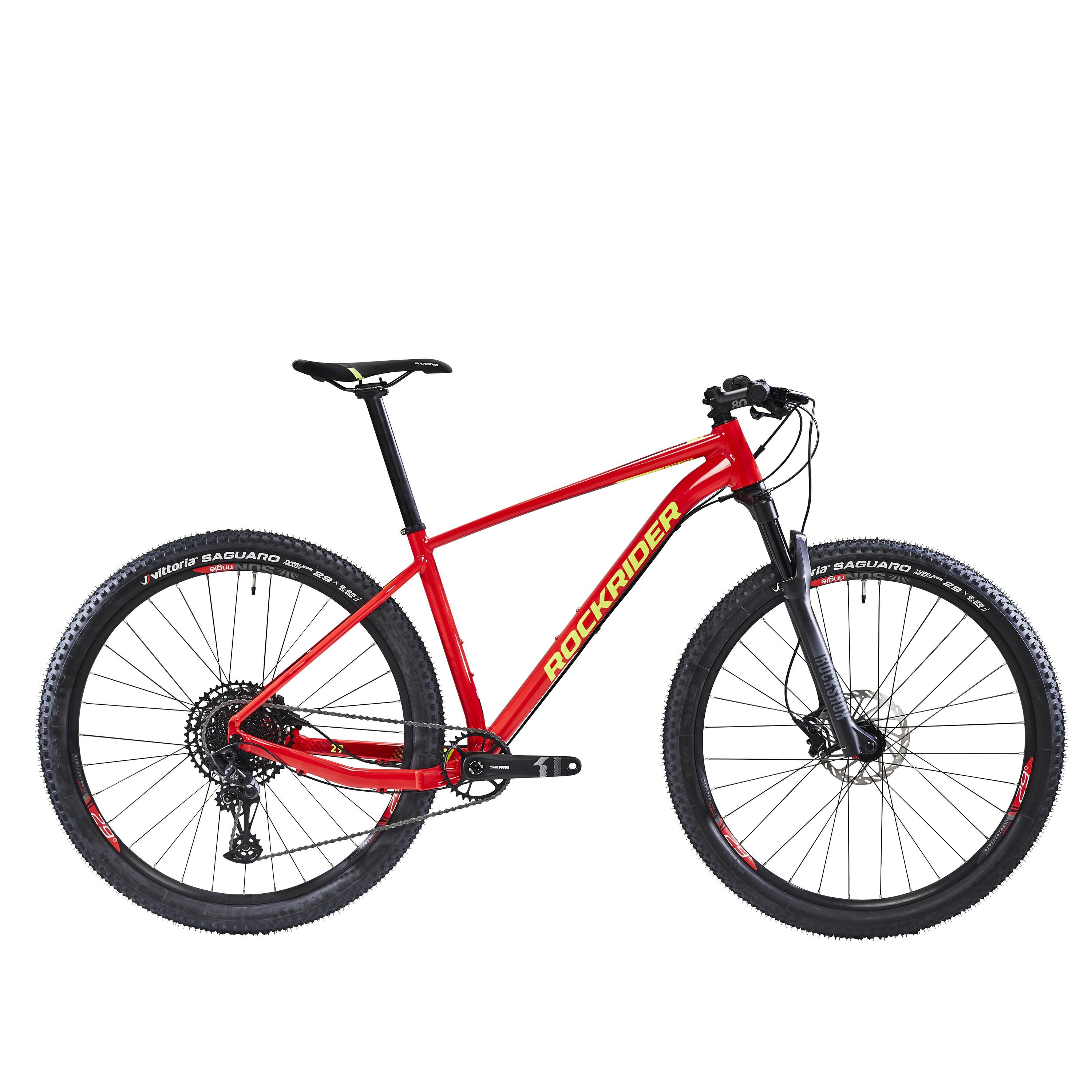 Bicicleta de montaña 29'' aluminio Sram Nx Eagle Rockrider XC120 rojo 17/21