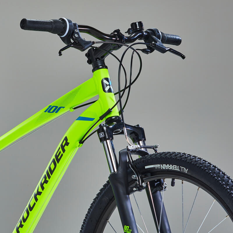 Bicicletă MTB ST 100 27,5" Galben Fluorescent 