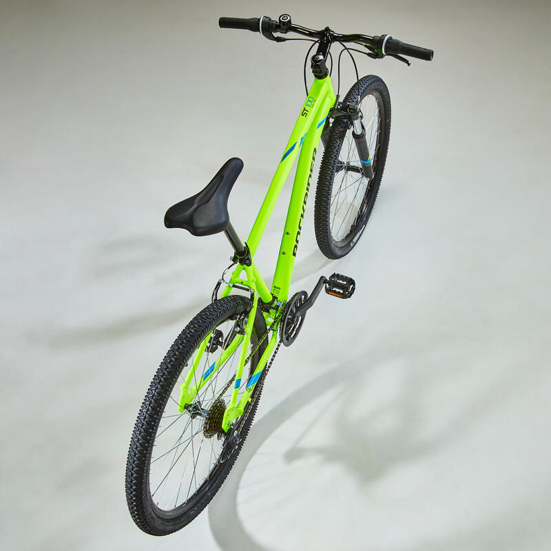 Bicicletă MTB ST 100 27,5" Galben Fluorescent 
