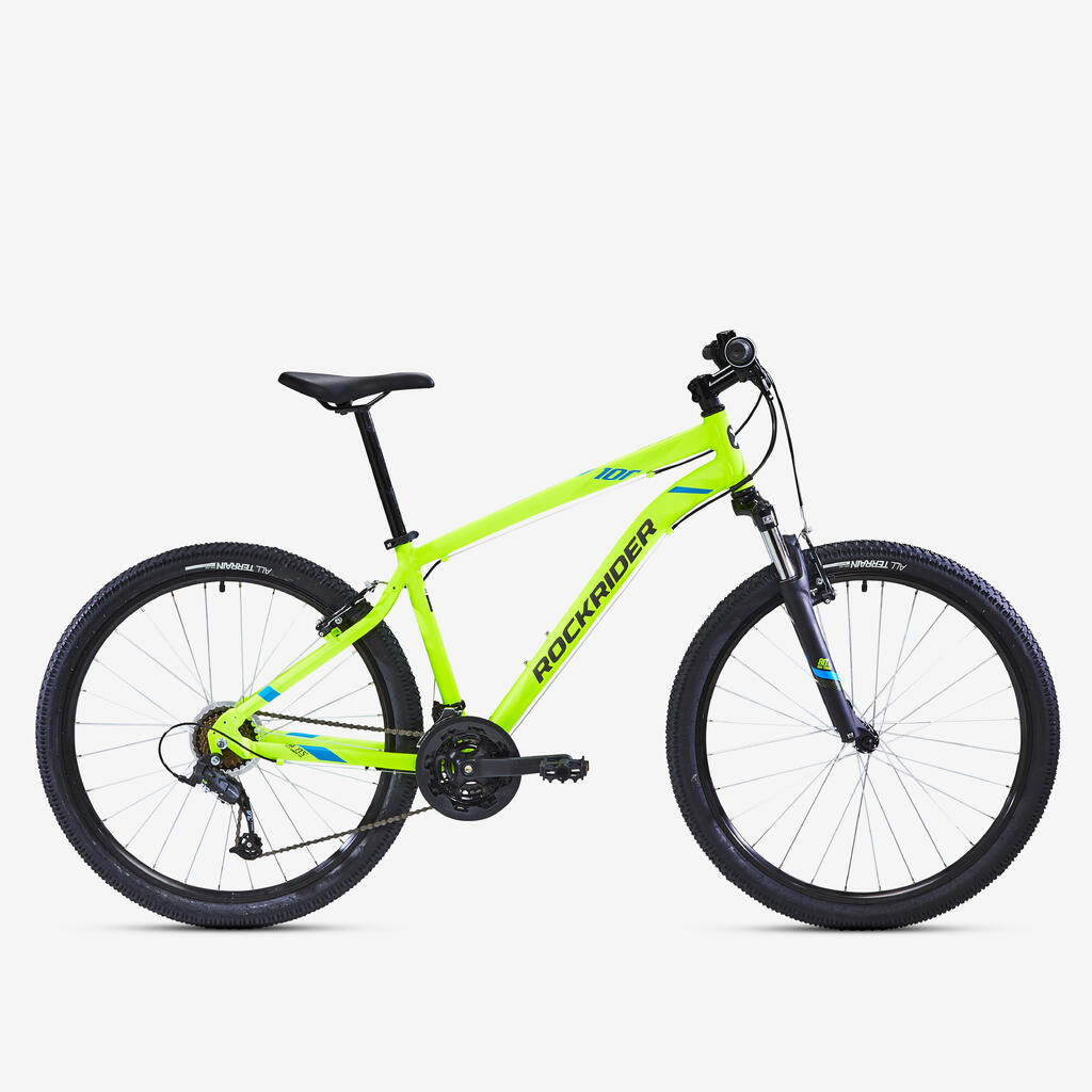Kalnu velosipēds “ST 100”, 27,5", dzeltens