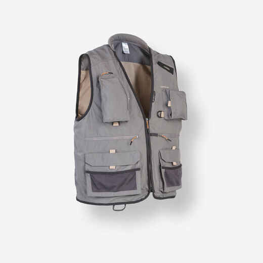 
      GILET de pêche 500 Gris
  