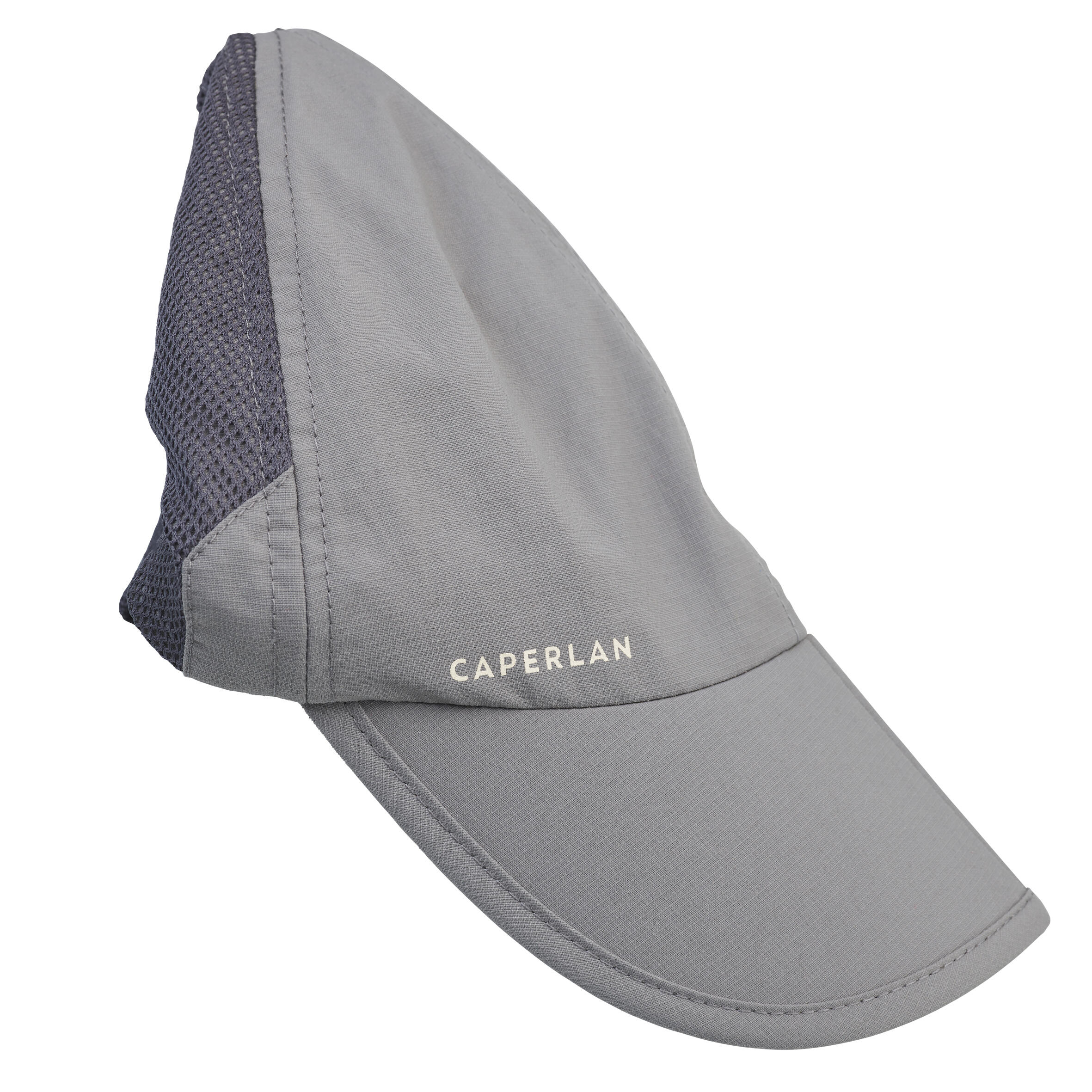 Folding Fishing Cap - FC 500 W Grey - CAPERLAN