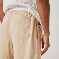 Men's Fitness Shorts 500 Essentials - Linen Grey