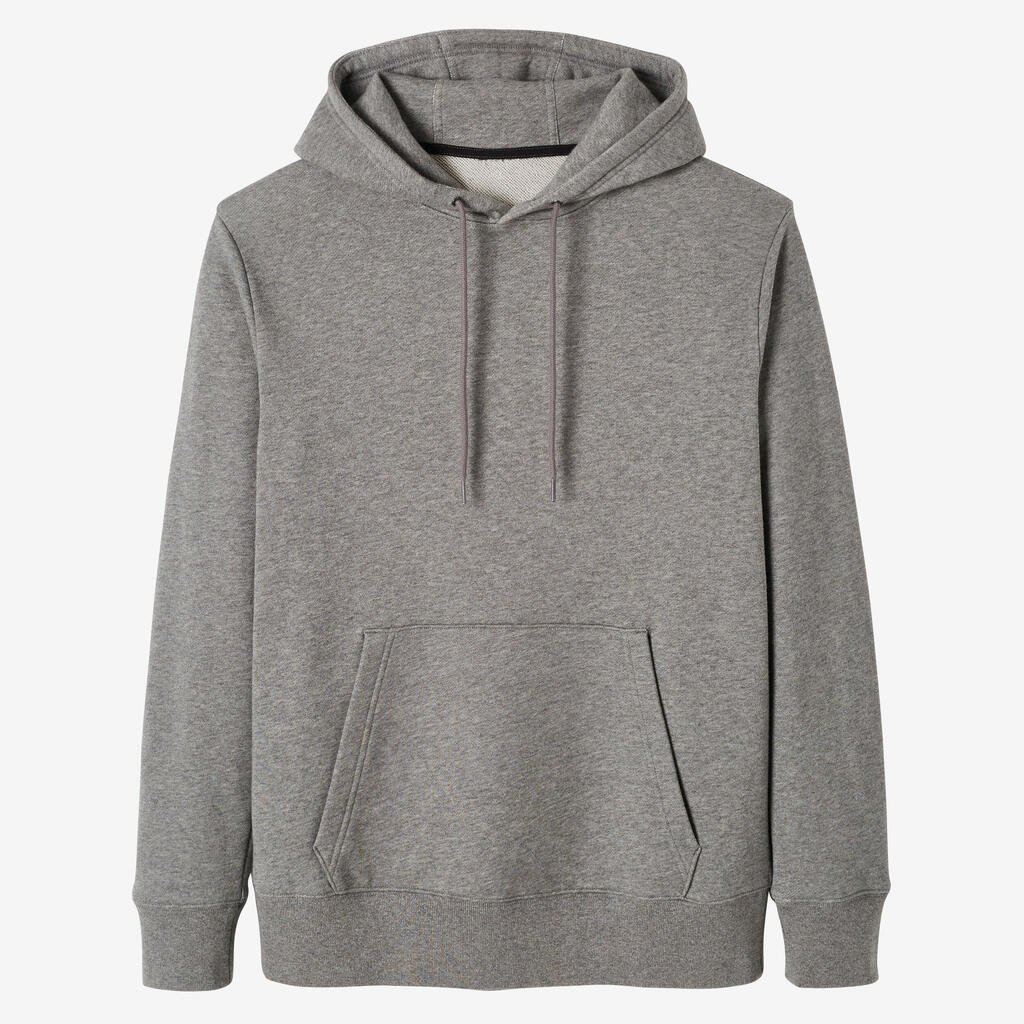 Sweat à capuche Fitness Homme - 500 Essentials Noisette