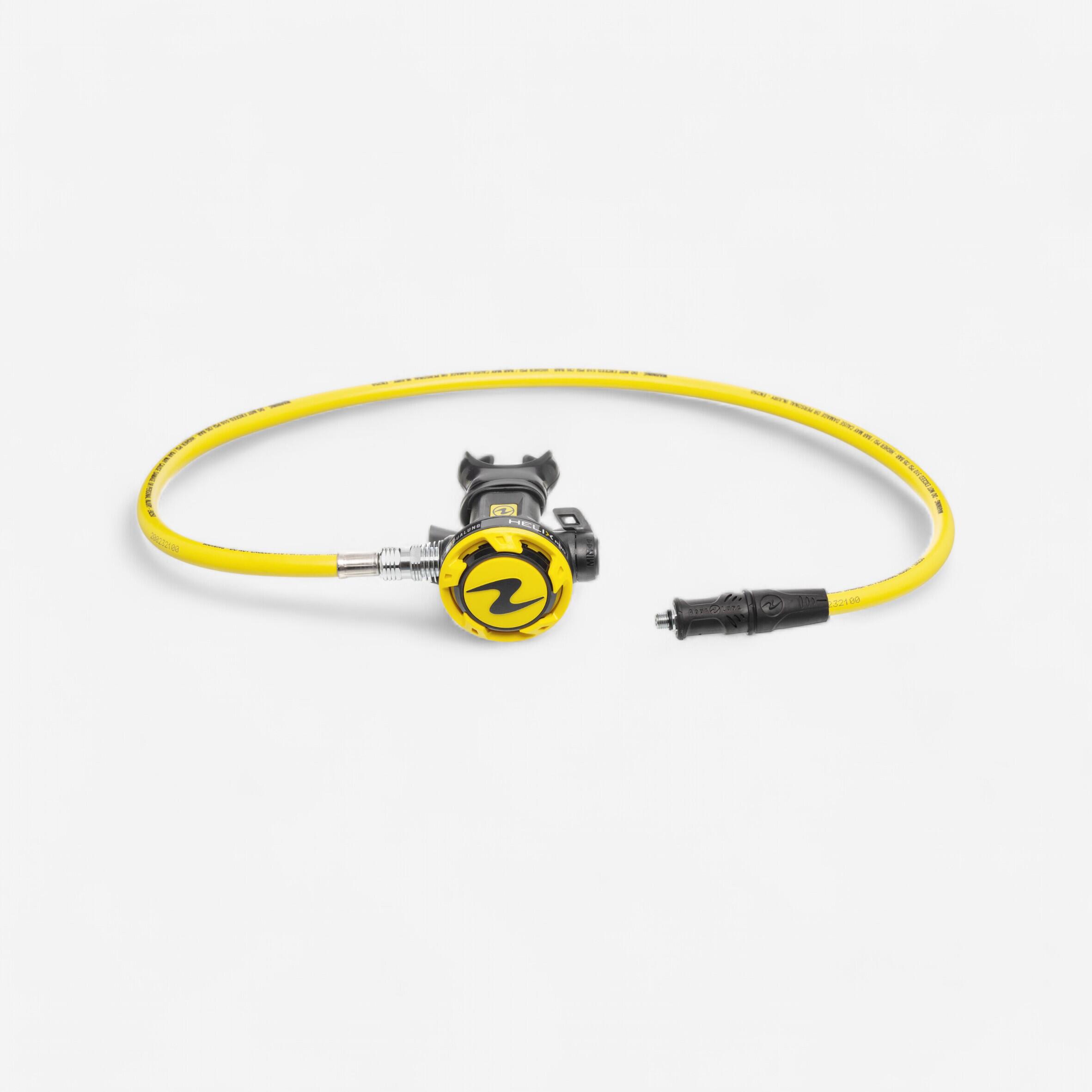 Aqualung - Octopus De Plongée Sous-marine Helix Pro - Octopus - Snorkeling Plongee Chasse Ss Apnee - Jaune-noir - Taille Unique - Decathlon