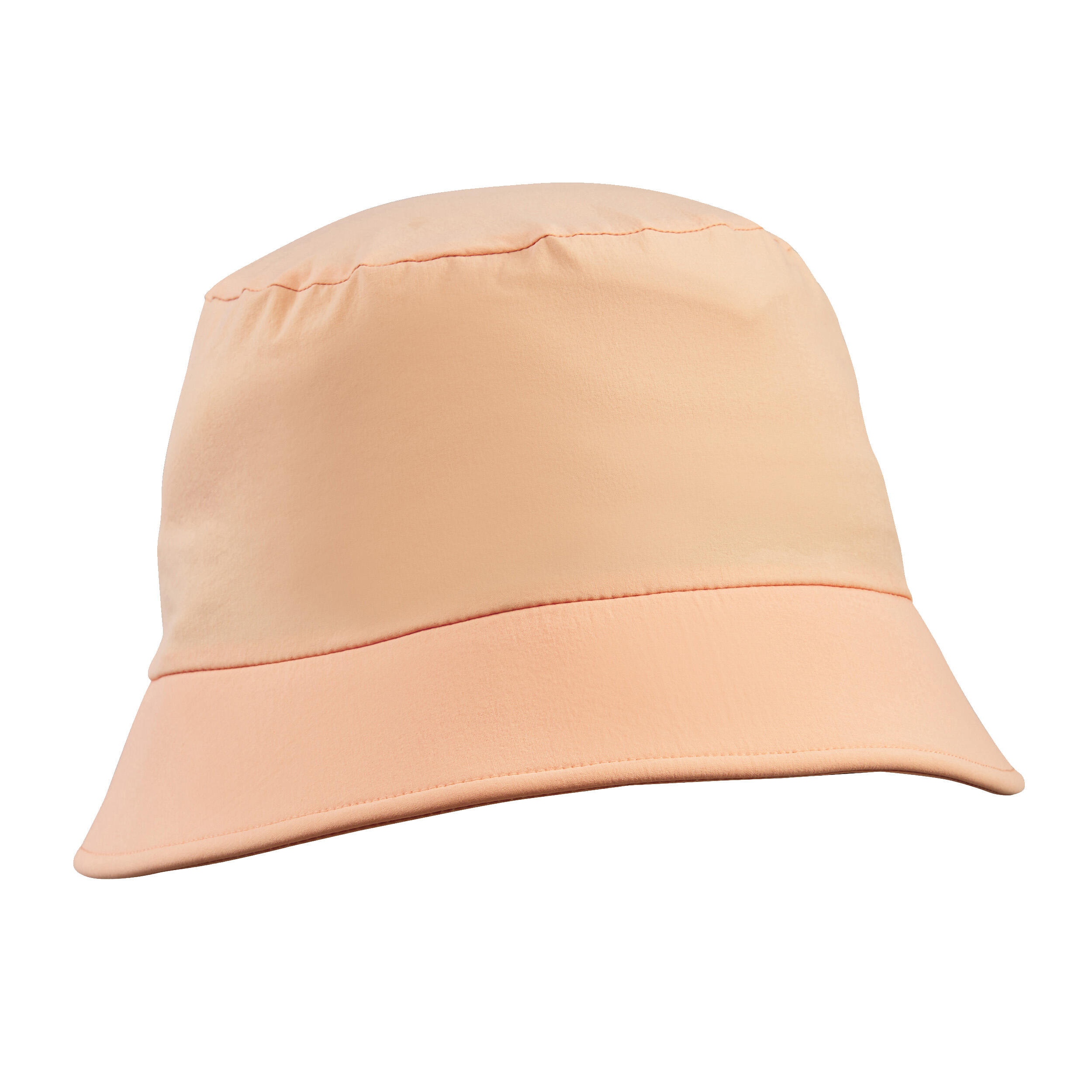 FORCLAZ FISHERMAN-SHAPED TREKKING HAT - MT100 - CORAL