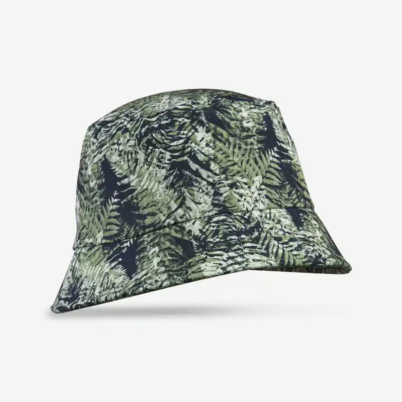 Green leaf print hat MT100