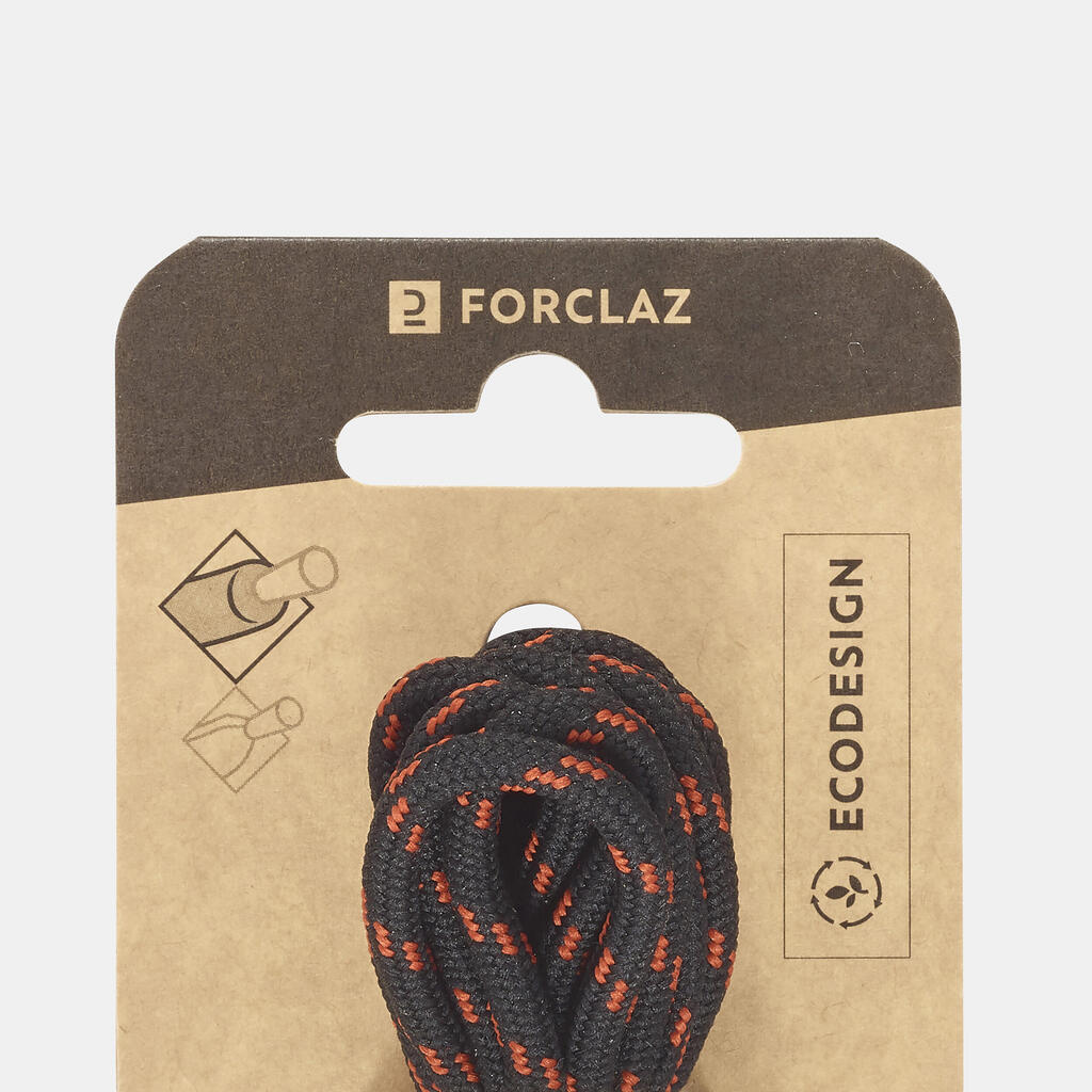 Round laces for hiking shoes