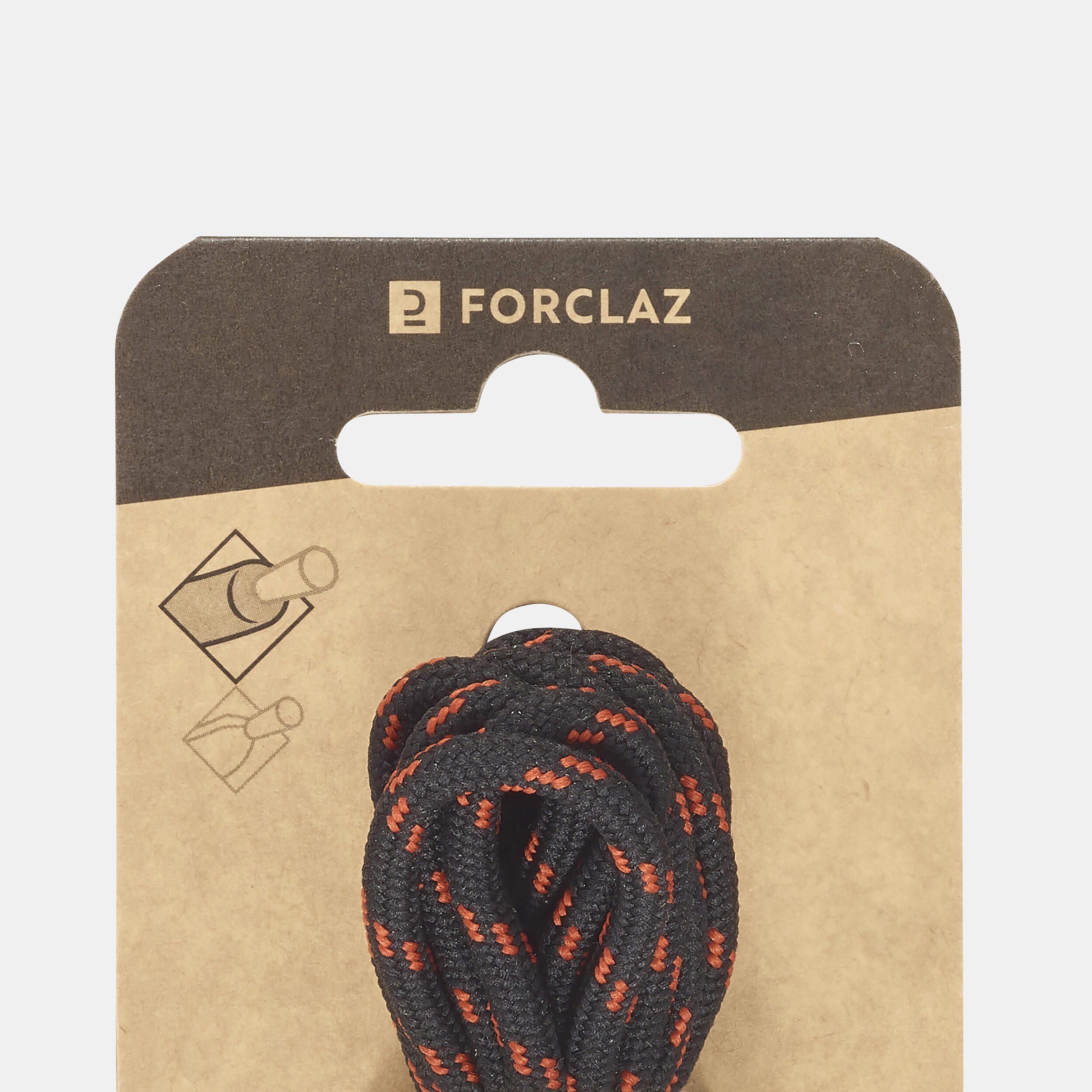 Rope Shoelace with Water-Resistance 90cm to 150cm Brown & Grey