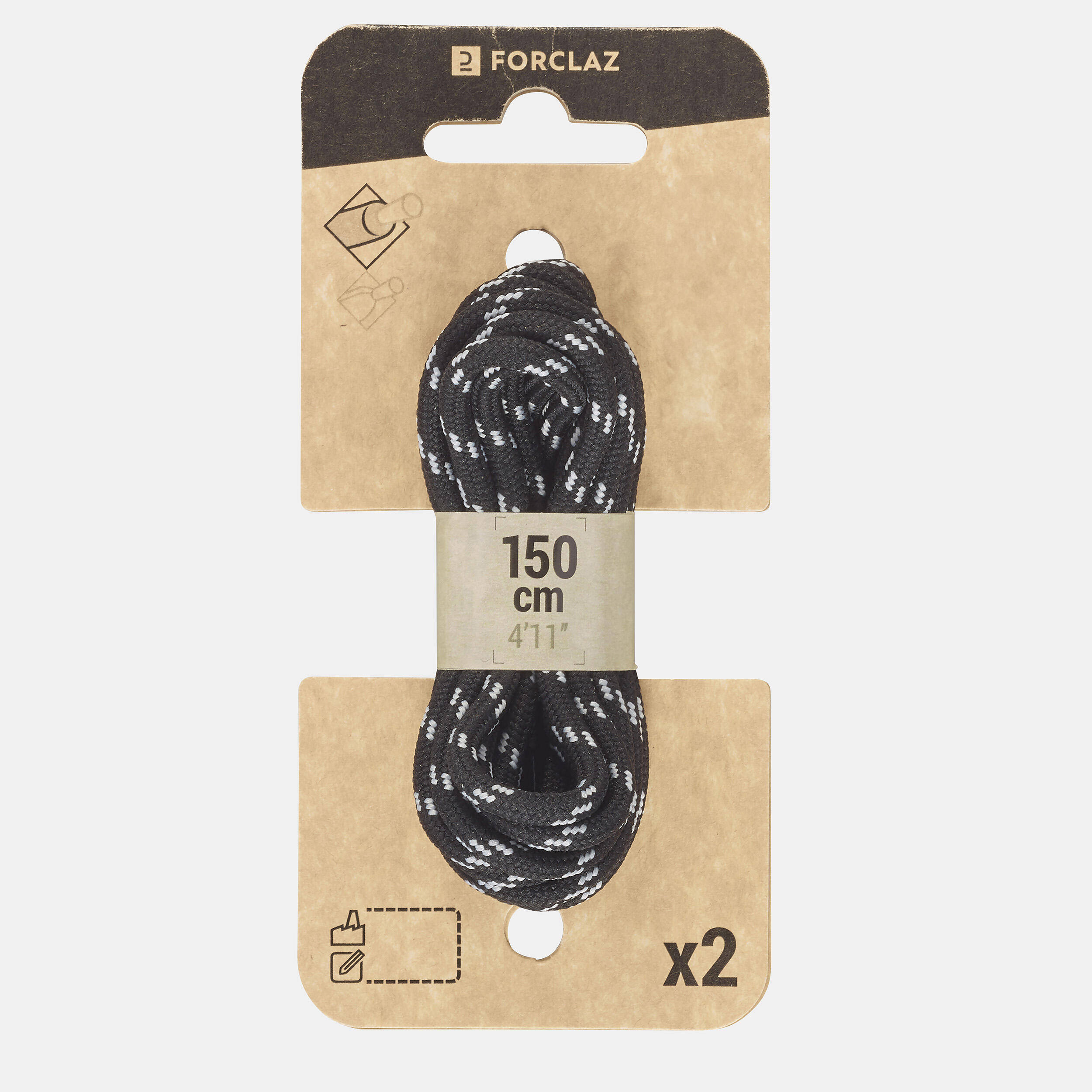 Round laces for hiking shoes -  2