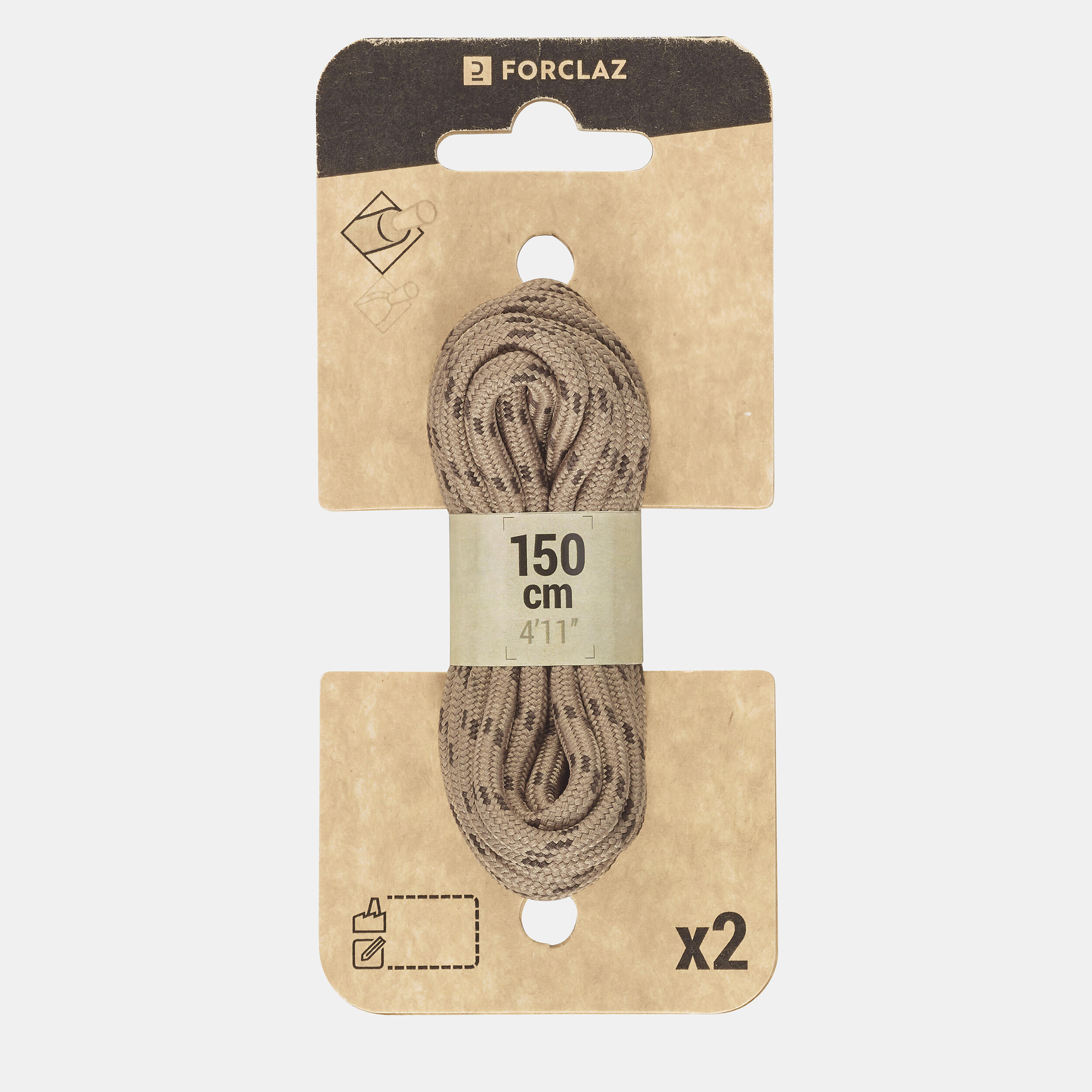 Round laces for hiking shoes 2/4