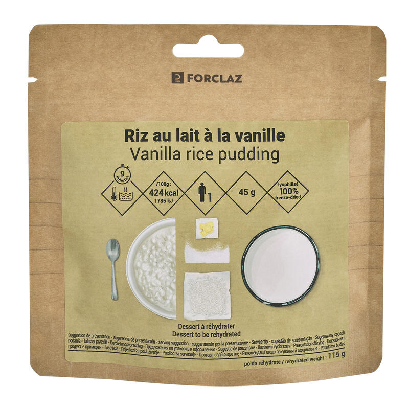 Postre liofilizado - Arroz leche vainilla - 45 g